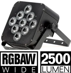 5 in 1 Battery Powered, Wireless DMX Flat LED Light - 6 Pack - FREE RECHARGING FLIGHT CASE