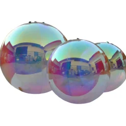 Iridescent Giant Inflatable Mirror Ball Sphere – Maxorb™ Reflective Ceiling Event Decor – Commercial Installation Sizes