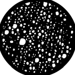 Irregular Dots - Stock Gobo for Gobo Light Projectors - Choose your size!