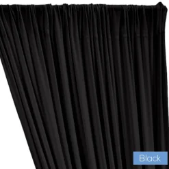 ITY Stretch Drape w/ Sewn Rod Pocket - Black