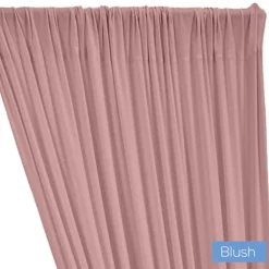 ITY Stretch Drape w/ Sewn Rod Pocket - Blush