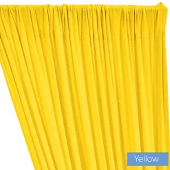 ITY Stretch Drape w/ Sewn Rod Pocket - Yellow