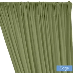 ITY Stretch Drape w/ Sewn Rod Pocket - Sage