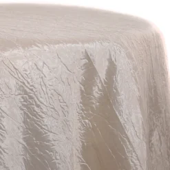 Ivory - *FR* Crushed Tergalet Tablecloth by Eastern Mills - Many Size Options