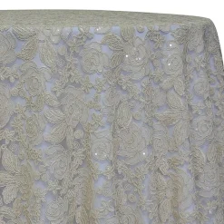 Ivory - Sweetheart Lace Overlay by Eastern Mills- Many Size Options
