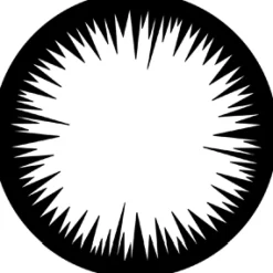 Jagged Vignette - Stock Gobo for Gobo Light Projectors - Choose your size!