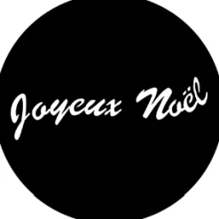 Joyeux Noel - Stock Gobo for Gobo Light Projectors - Choose your size!