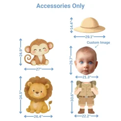 Jungle Safari Foam Core Birthday Backdrop Kit by PopScene™