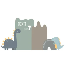 Jurassic Dinosaurs Foam Core Birthday Backdrop Kit by PopScene™