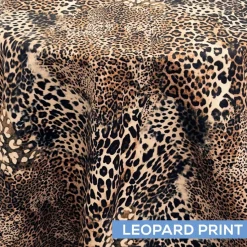 Kingdom Collection Tablecloth by Eastern Mills - Leopard Print - Many Size Options