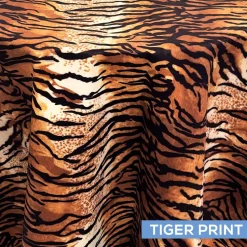 Kingdom Collection Tablecloth by Eastern Mills - Tiger Print - Many Size Options