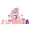 Kitty Party Foam Core Birthday Backdrop Kit by PopScene™