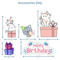 Kitty Party Foam Core Birthday Backdrop Kit by PopScene™