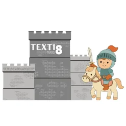 Knights & Castles Foam Core Birthday Backdrop Kit by PopScene™