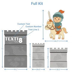 Knights & Castles Foam Core Birthday Backdrop Kit by PopScene™