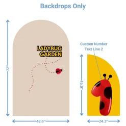 Ladybug Garden Foam Core Birthday Backdrop Kit by PopScene™