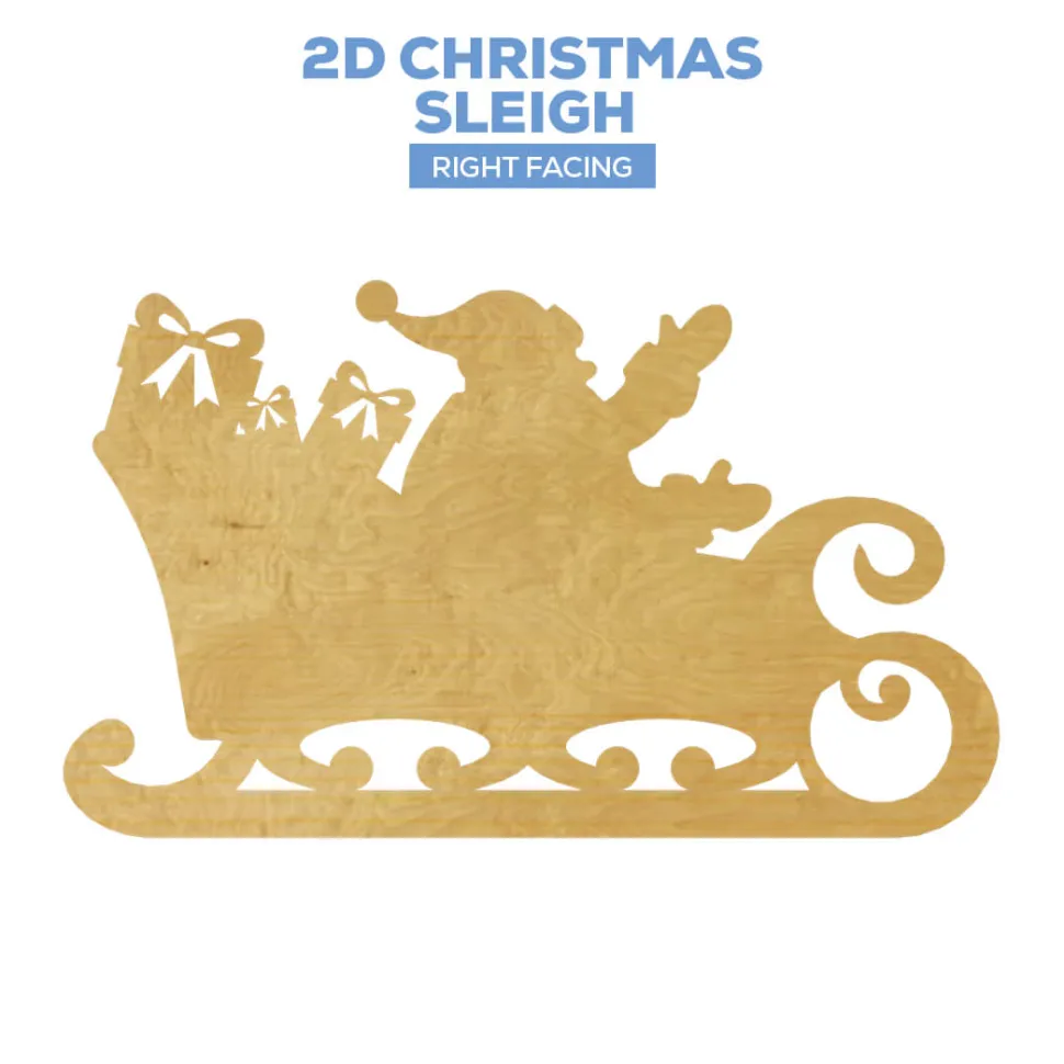 Large Christmas Santa Sleigh