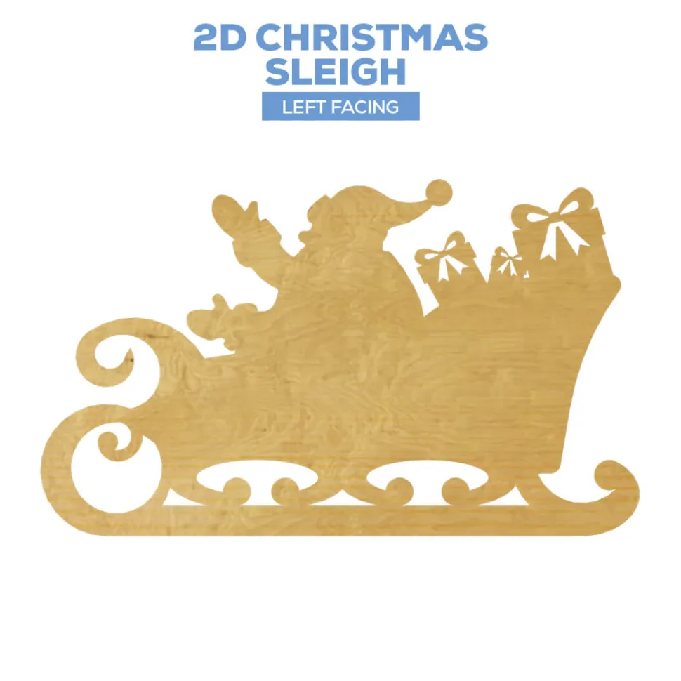 Large Christmas Santa Sleigh