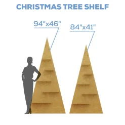 Large Collapsible Christmas Tree with Shelves - Select Your Size!