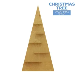 Large Collapsible Christmas Tree with Shelves - Select Your Size!