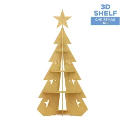Large Collapsible 3D Christmas Tree with Shelves - Select Your Size!