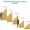 Large Collapsible Trapezoid Chiara Wall Panel - Select Your Size!