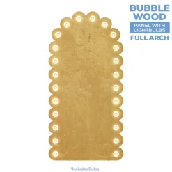 Large Full Arch Bubble Collapsing Chiara Wall Panel W/ Bulbs - Select Your Size!