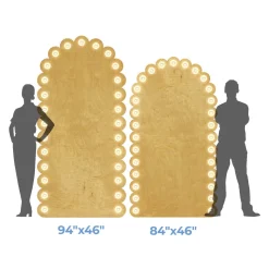 Large Full Arch Bubble Collapsing Chiara Wall Panel W/ Bulbs - Select Your Size!