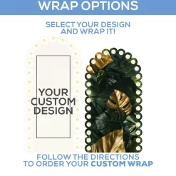 Large Full Arch Bubble Collapsing Chiara Wall Panel W/ Bulbs - Select Your Size!