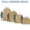 Large Full Arch Collapsing Chiara Wall Panel - Select Your Size!