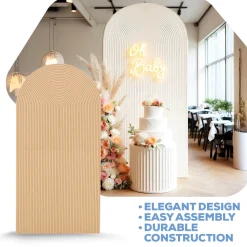 Large Full Arch Collapsing Ripple Chiara Wall Panel - Select Your Size!