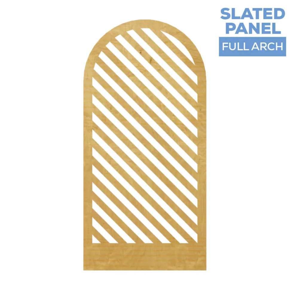 Large Full Arch Slatted Chiara Wall Panel - Select Your Size!