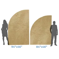 Large Half Arch Collapsing Chiara Wall Panel - Right Leaning - Select Your Size!