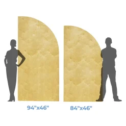 Large Half Arch Collapsing Chiara Wall Panel - Left Leaning - Select Your Size!