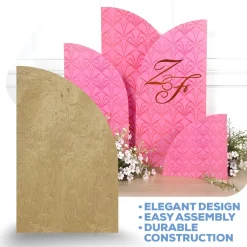 Large Half Arch Collapsing Chiara Wall Panel - Left Leaning - Select Your Size!