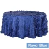 Large Petal Gatsby Circle - Round Tablecloth - 120" - Royal Blue