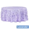 Large Petal Gatsby Circle - Round Tablecloth - 120" - Lavender