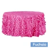 Large Petal Gatsby Circle - Round Tablecloth - 120" - Fuchsia