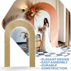 Large Rainbow Arch Collapsing Chiara Wall Panel - Select Your Size!