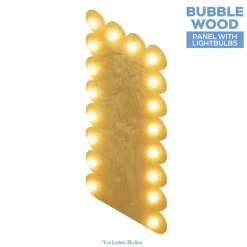 Large Rectangle Arch Bubble Collapsing Chiara Wall Panel W/ Bulbs - Select Your Size!