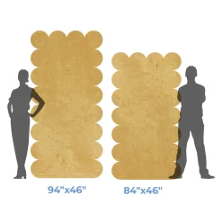 Large Rectangle Bubble Collapsing Chiara Wall Panel - Select Your Size!