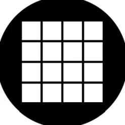 Large Squares - Stock Gobo for Gobo Light Projectors - Choose your size!
