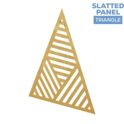 Large Triangle Slatted Chiara Wall Panel - Select Your Size!