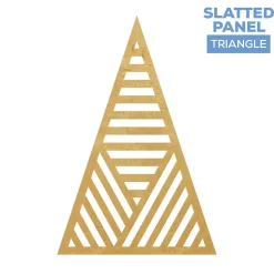 Large Triangle Slatted Chiara Wall Panel - Select Your Size!