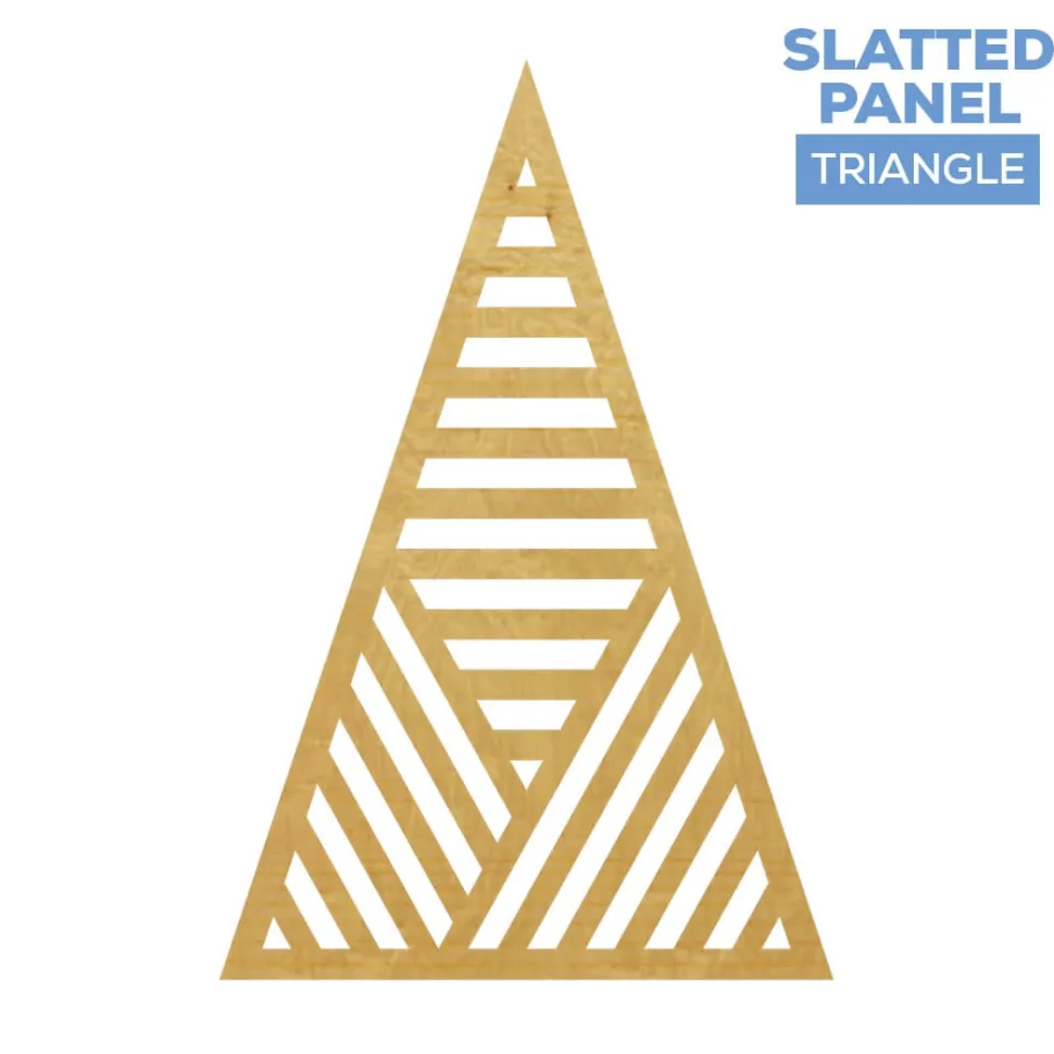 Large Triangle Slatted Chiara Wall Panel - Select Your Size!