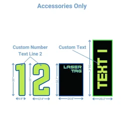 Laser Tag Foam Core Birthday Backdrop Kit by PopScene™