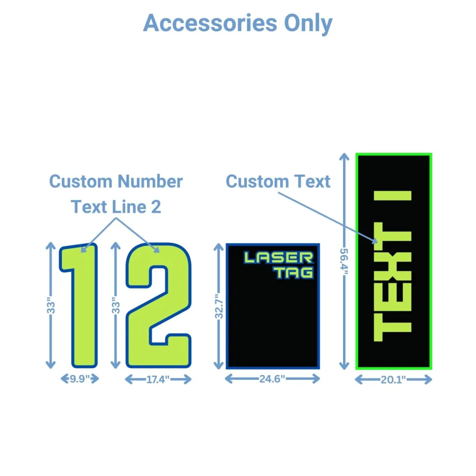 Laser Tag Foam Core Birthday Backdrop Kit by PopScene™