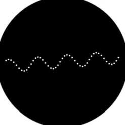Laser Wave - Stock Gobo for Gobo Light Projectors - Choose your size!