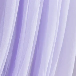 Lavender Lilac Sheer Chiffon Valance Curtain – Curved Backdrop Swag Topper with Rod Pocket (4ft Wide x 4ft, 5ft, 6ft Height Options)