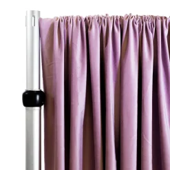 Lavish Velvet Wide Width Drape w/ Sewn Rod Pocket - Orchid